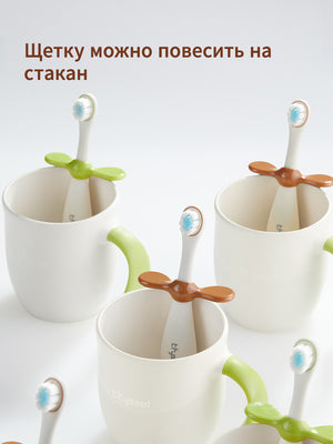 зубная щетка детская，1-3 лет，2 шт