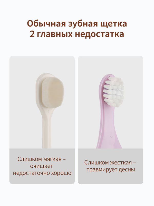 зубная щетка детская，1-3 лет，2 шт