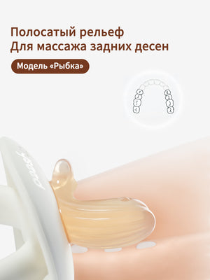 прорезыватель для зубов - массаж задних десен, 4+мес, 1 шт