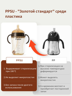 поильник с трубочкой непроливайка, 7+ мес 300 мл