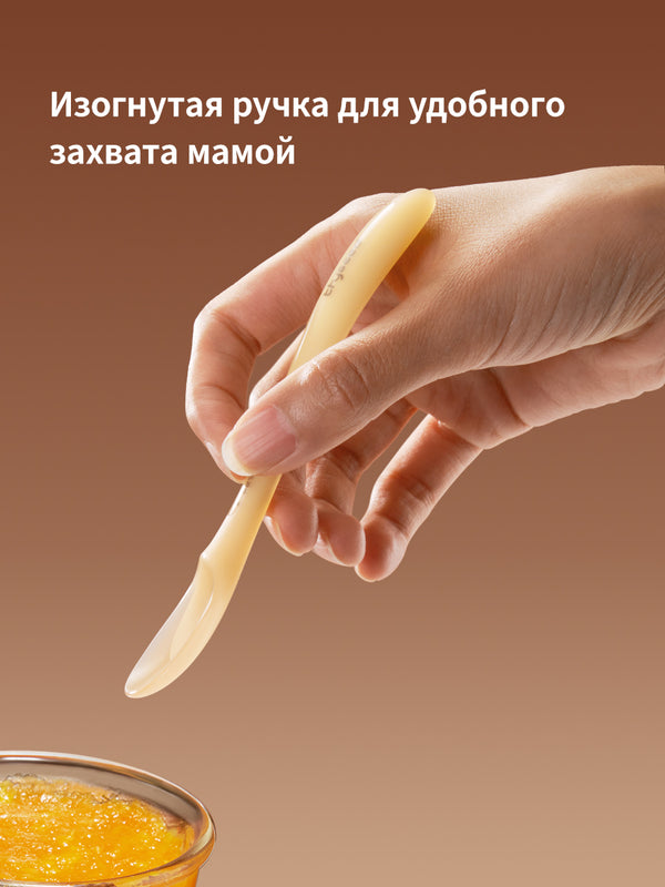 Ложка для прикорма детская силиконовая, 2 шт
